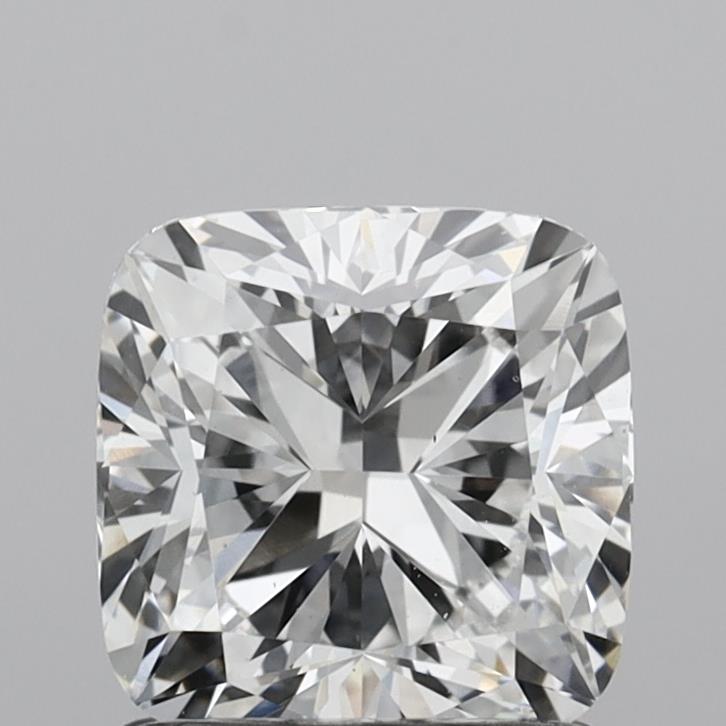1.55 Carat Cushion Shaped, Ideal Cut, E Color, VS2 Clarity, IGI Certified Lab Grown Diamond
