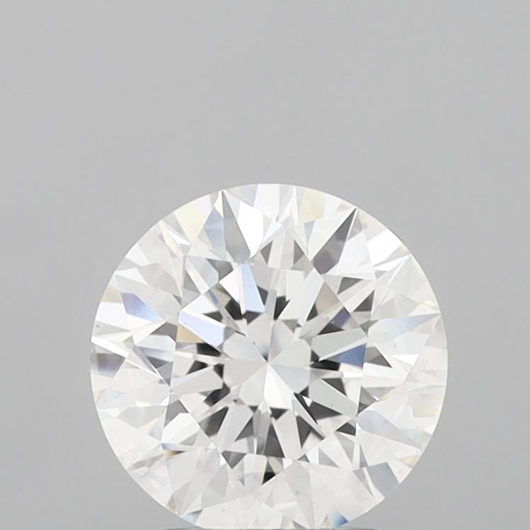 2.09 Carat Round Shaped, Excellent Cut, E Color, VS1 Clarity, IGI Certified Lab Grown Diamond