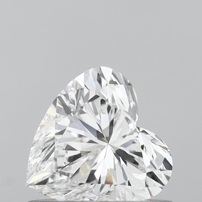 0.58 Carat Heart Shaped, Very Good Cut, D Color, VS1 Clarity, IGI Certified Lab Grown Diamond