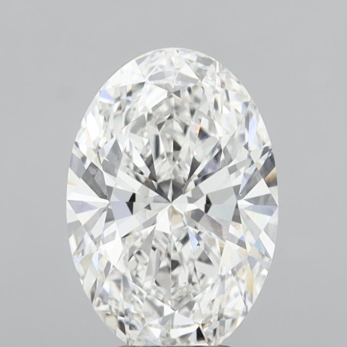4.09 Carat Oval Shaped, Ideal Cut, E Color, VVS2 Clarity, IGI Certified Lab Grown Diamond