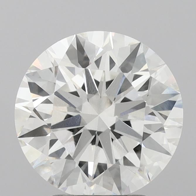 3.09 Carat Round Shaped, Ideal Cut, G Color, VS1 Clarity, IGI Certified Lab Grown Diamond