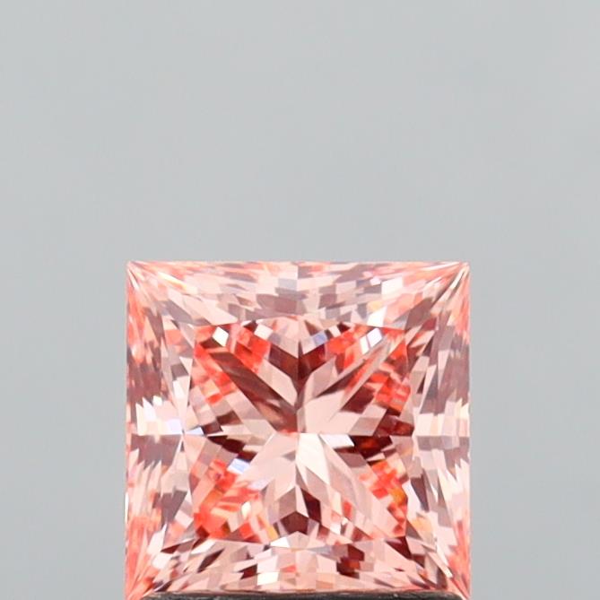 1.46 Carat Princess Shaped, Ideal Cut, VVS2 Clarity, IGI Certified Lab Grown Diamond