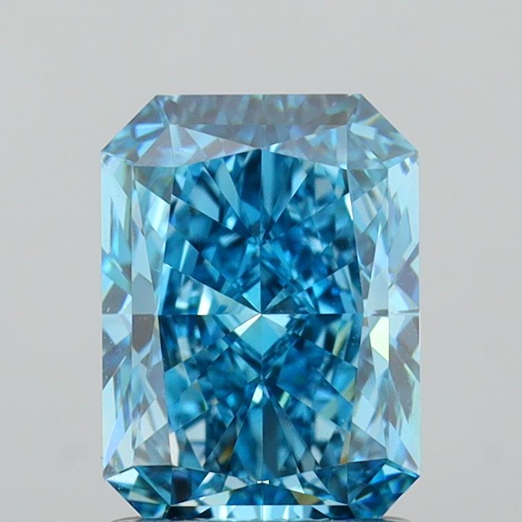 1.52 Carat Radiant Shaped, Ideal Cut, VVS2 Clarity, IGI Certified Lab Grown Diamond