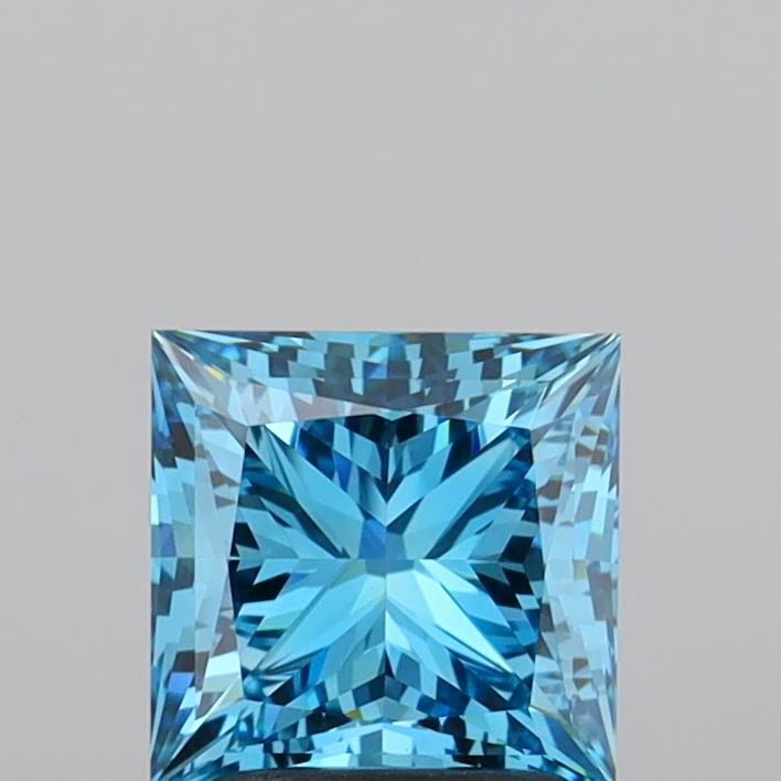 2.06 Carat Princess Shaped, Ideal Cut, VVS2 Clarity, IGI Certified Lab Grown Diamond