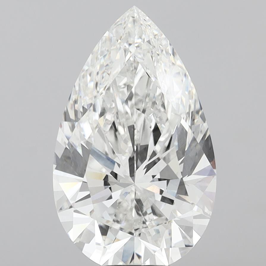 9.05 Carat Pear Shaped, Ideal Cut, E Color, VVS2 Clarity, IGI Certified Lab Grown Diamond