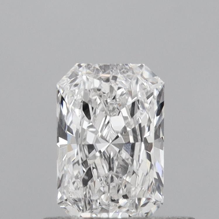 0.59 Carat Radiant Shaped, Ideal Cut, D Color, VVS1 Clarity, IGI Certified Lab Grown Diamond