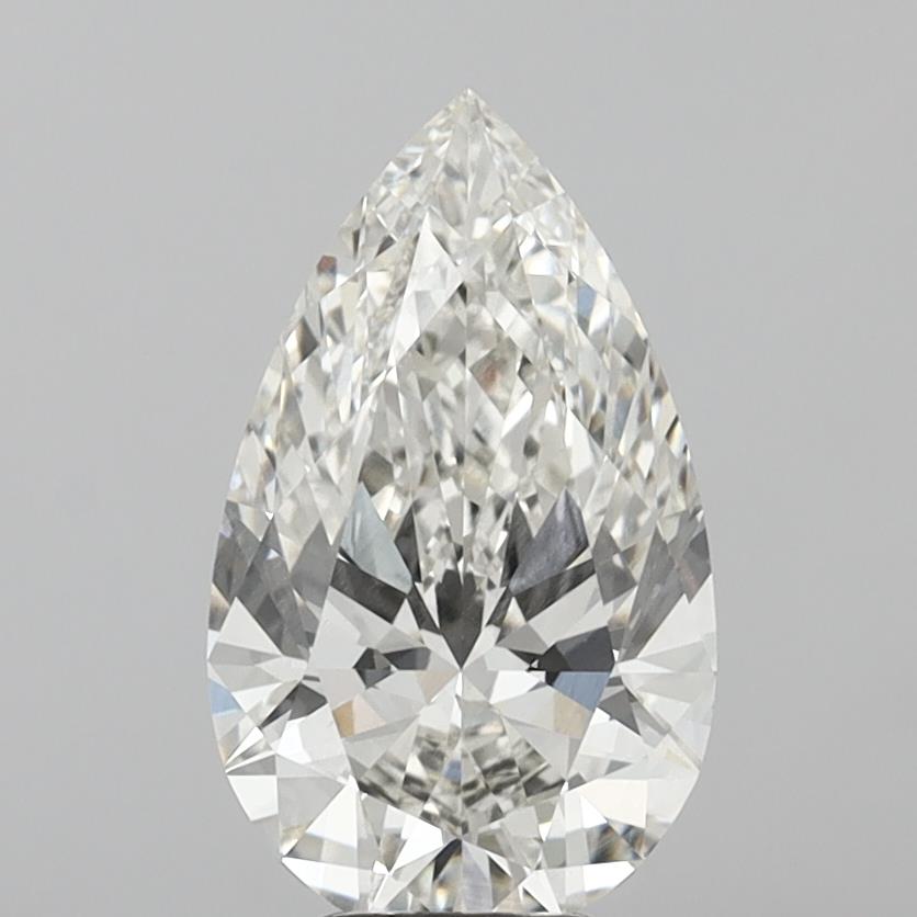 5.07 Carat Pear Shaped, Ideal Cut, H Color, VVS2 Clarity, IGI Certified Lab Grown Diamond
