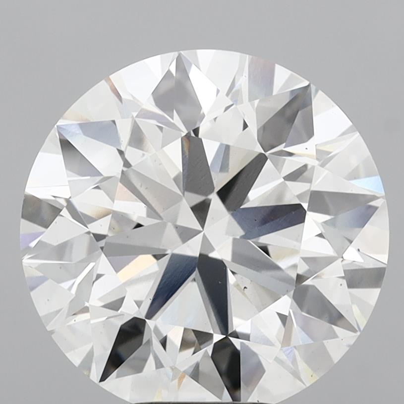 7.04 Carat Round Shaped, Ideal Cut, G Color, VS2 Clarity, IGI Certified Lab Grown Diamond