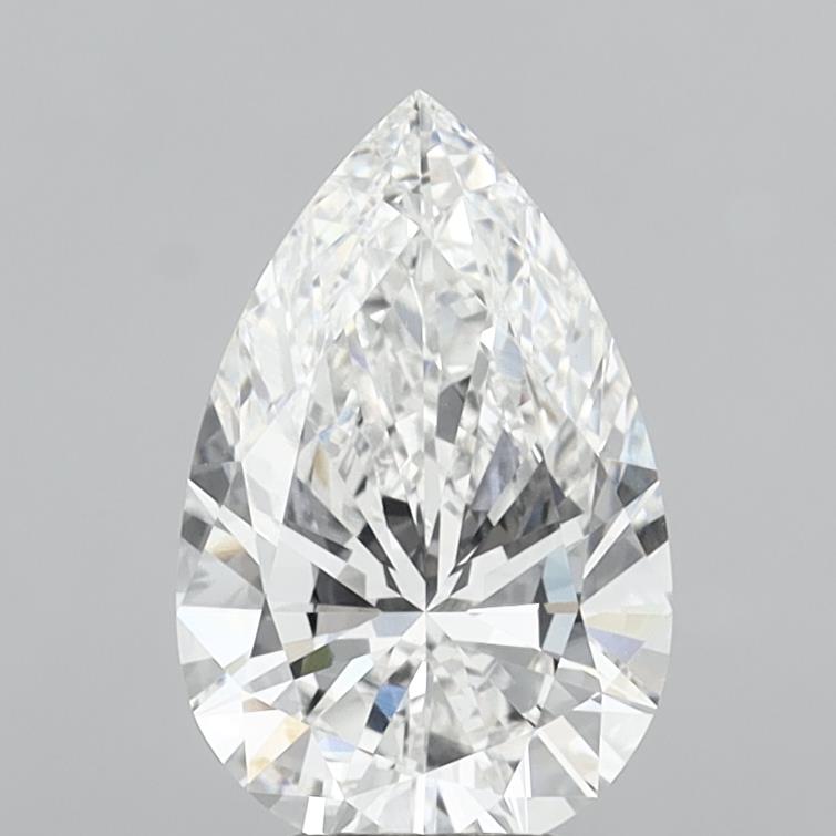 4.04 Carat Pear Shaped, Ideal Cut, E Color, VS1 Clarity, IGI Certified Lab Grown Diamond