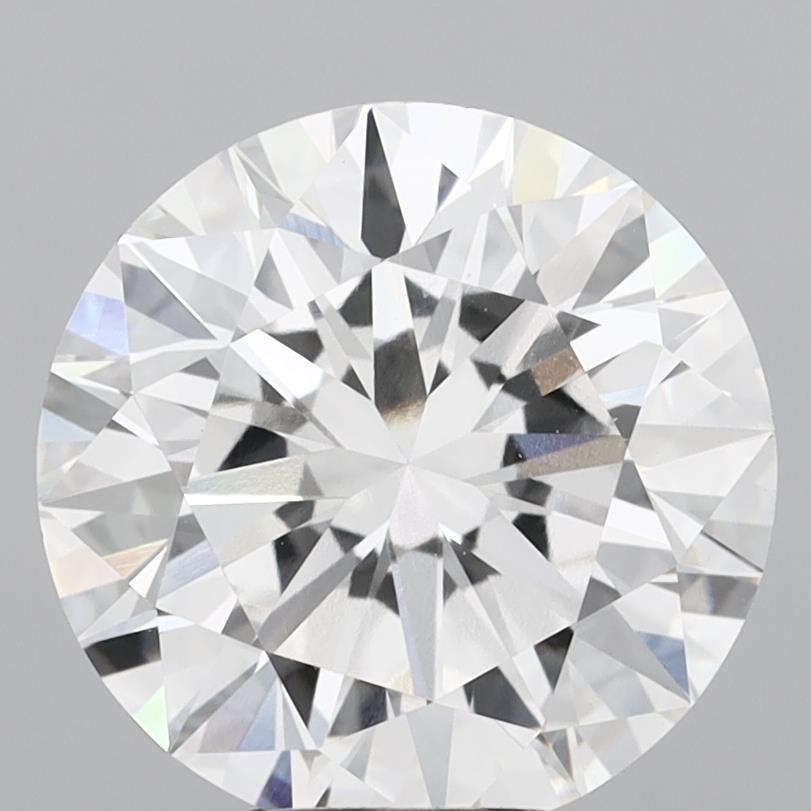6.08 Carat Round Shaped, Ideal Cut, E Color, VVS2 Clarity, IGI Certified Lab Grown Diamond