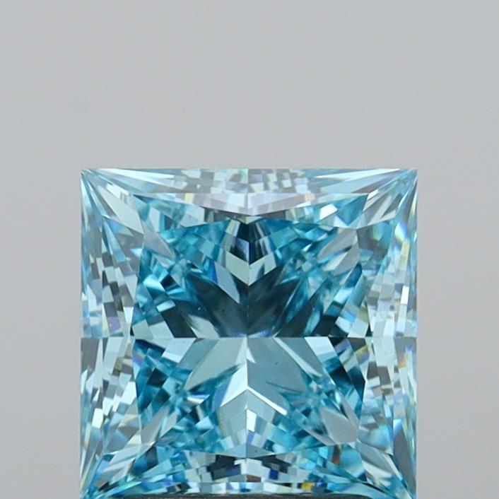 2.65 Carat Princess Shaped, Excellent Cut, VS1 Clarity, IGI Certified Lab Grown Diamond