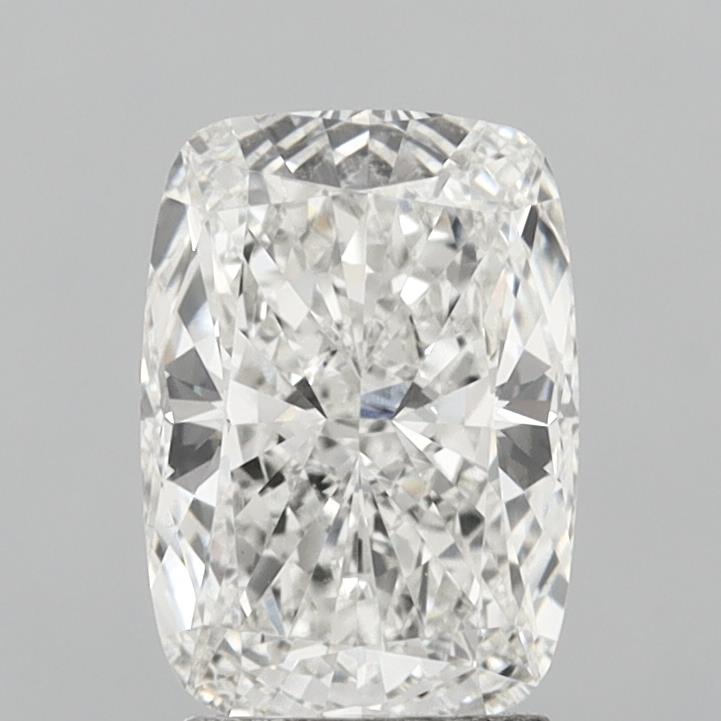 2.54 Carat Cushion Shaped, Ideal Cut, F Color, VVS2 Clarity, IGI Certified Lab Grown Diamond