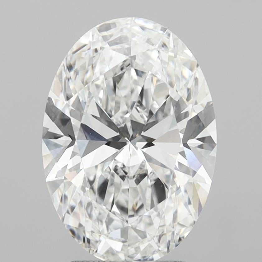 4.06 Carat Oval Shaped, Ideal Cut, E Color, VVS2 Clarity, IGI Certified Lab Grown Diamond