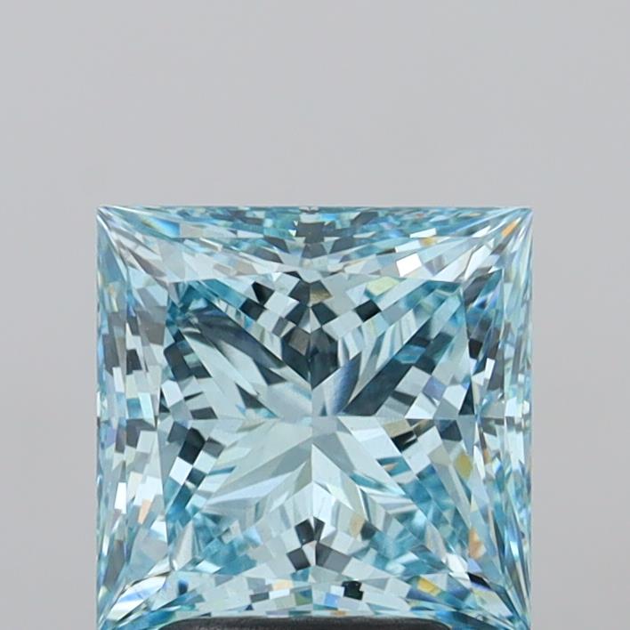 2.84 Carat Princess Shaped, Ideal Cut, VS1 Clarity, IGI Certified Lab Grown Diamond