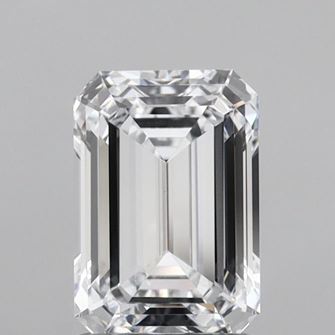 2.01 Carat Emerald Shaped, Ideal Cut, F Color, VVS2 Clarity, IGI Certified Lab Grown Diamond