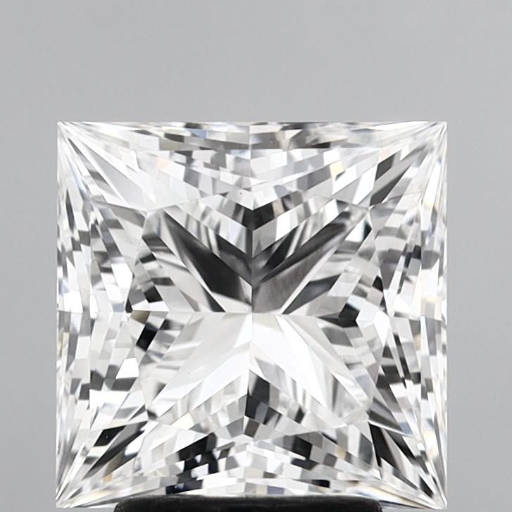 4.02 Carat Princess Shaped, Ideal Cut, E Color, VS1 Clarity, IGI Certified Lab Grown Diamond