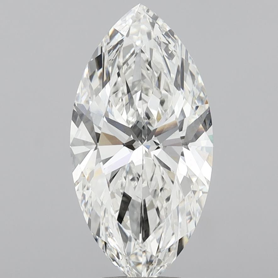 6.02 Carat Marquise Shaped, Ideal Cut, G Color, VS1 Clarity, IGI Certified Lab Grown Diamond