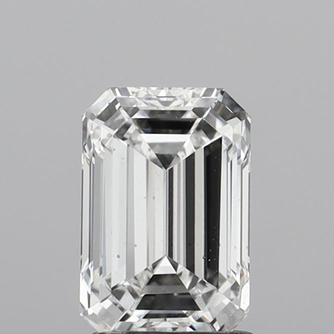 1.70 Carat Emerald Shaped, Excellent Cut, E Color, VS2 Clarity, IGI Certified Lab Grown Diamond