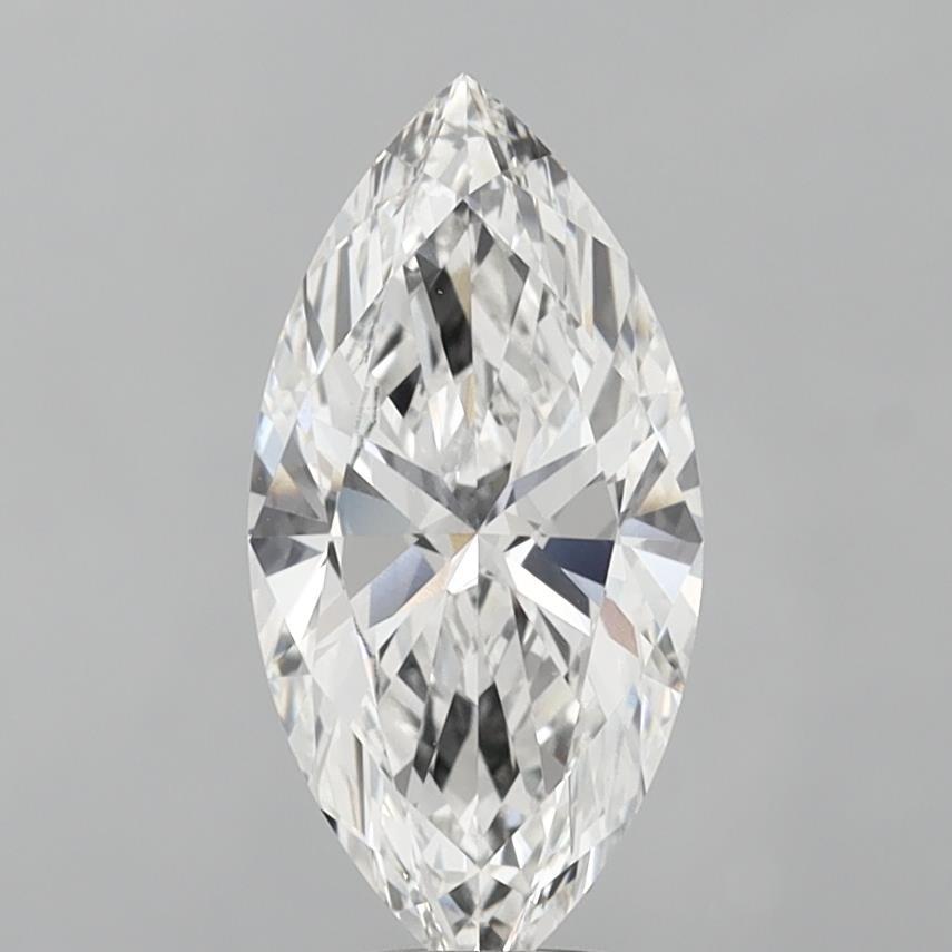 4.02 Carat Marquise Shaped, Ideal Cut, F Color, VS1 Clarity, IGI Certified Lab Grown Diamond