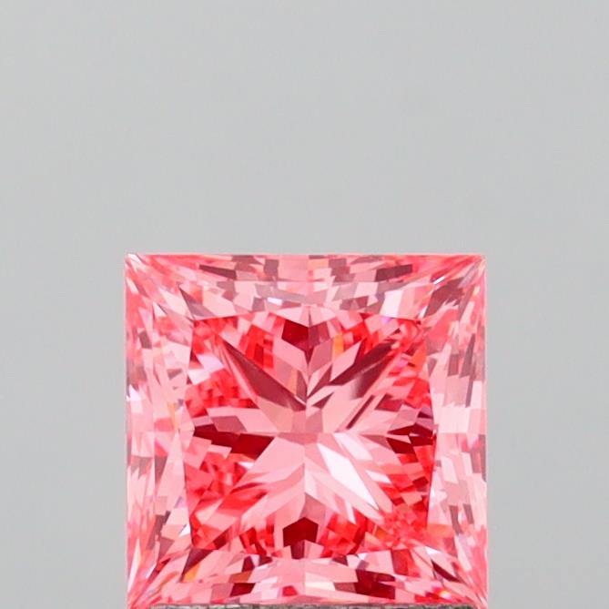 1.75 Carat Princess Shaped, Ideal Cut, VVS2 Clarity, IGI Certified Lab Grown Diamond
