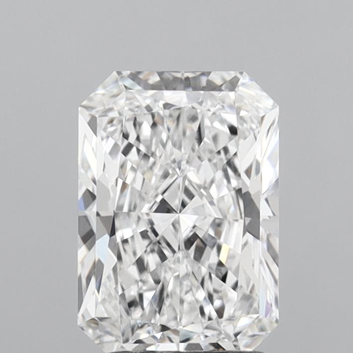 2.07 Carat Radiant Shaped, Ideal Cut, D Color, VVS1 Clarity, IGI Certified Lab Grown Diamond
