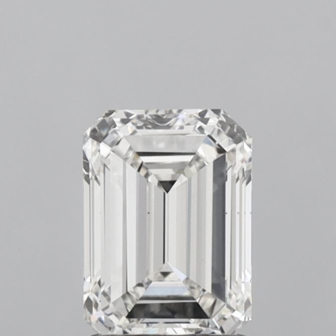 1.47 Carat Emerald Shaped, Ideal Cut, G Color, VS2 Clarity, IGI Certified Lab Grown Diamond