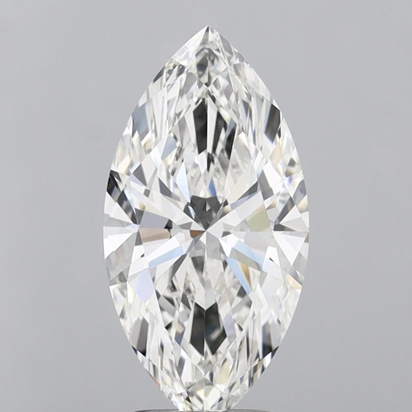 4.02 Carat Marquise Shaped, Ideal Cut, G Color, VVS2 Clarity, IGI Certified Lab Grown Diamond