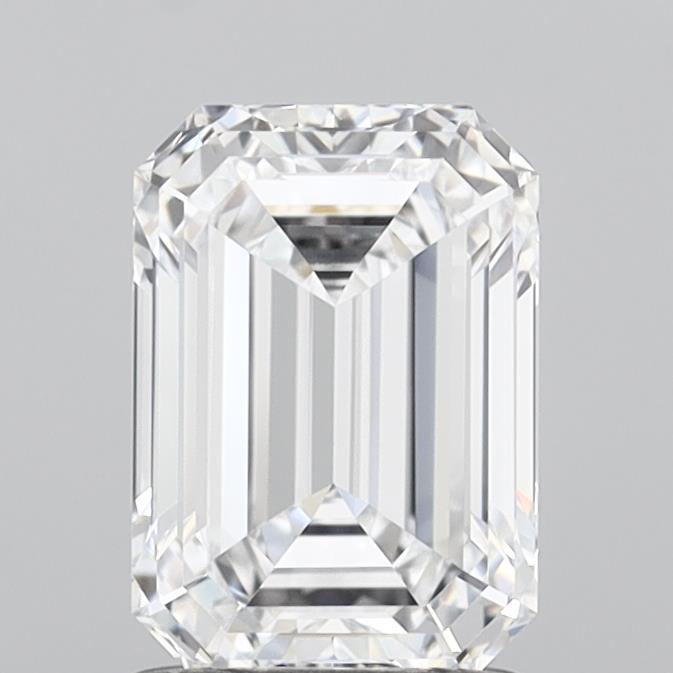 1.52 Carat Emerald Shaped, Very Good Cut, D Color, FL Clarity, IGI Certified Lab Grown Diamond
