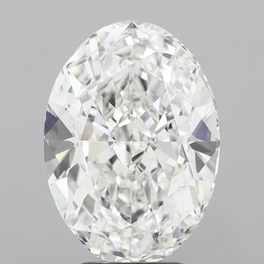 6.08 Carat Oval Shaped, Excellent Cut, F Color, VS1 Clarity, IGI Certified Lab Grown Diamond