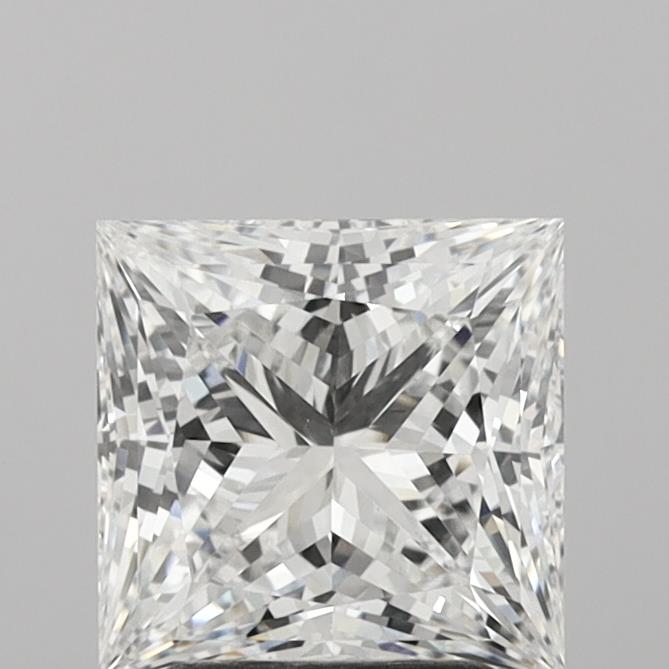 2.42 Carat Princess Shaped, Ideal Cut, E Color, VVS2 Clarity, IGI Certified Lab Grown Diamond