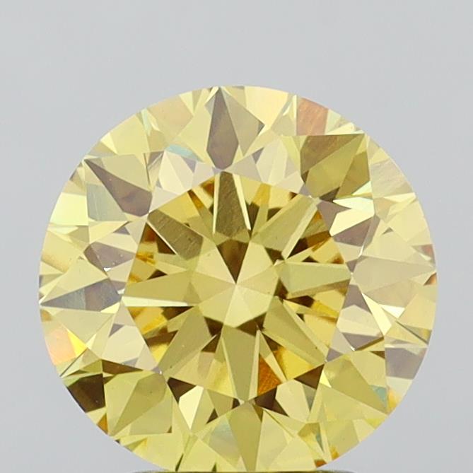 2.97 Carat Round Shaped, Ideal Cut, VS1 Clarity, IGI Certified Lab Grown Diamond