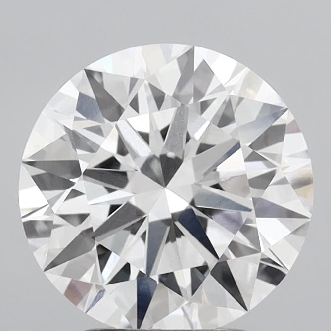 3.04 Carat Round Shaped, Ideal Cut, E Color, VVS2 Clarity, IGI Certified Lab Grown Diamond