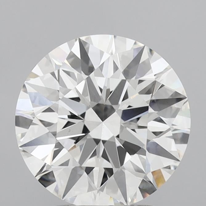 3.03 Carat Round Shaped, Ideal Cut, E Color, VVS2 Clarity, IGI Certified Lab Grown Diamond
