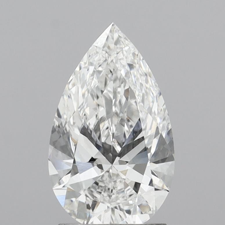 1.81 Carat Pear Shaped, Ideal Cut, D Color, VVS2 Clarity, IGI Certified Lab Grown Diamond