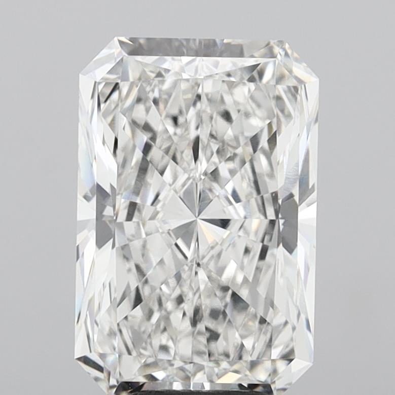 6.54 Carat Radiant Shaped, Ideal Cut, F Color, VVS2 Clarity, IGI Certified Lab Grown Diamond