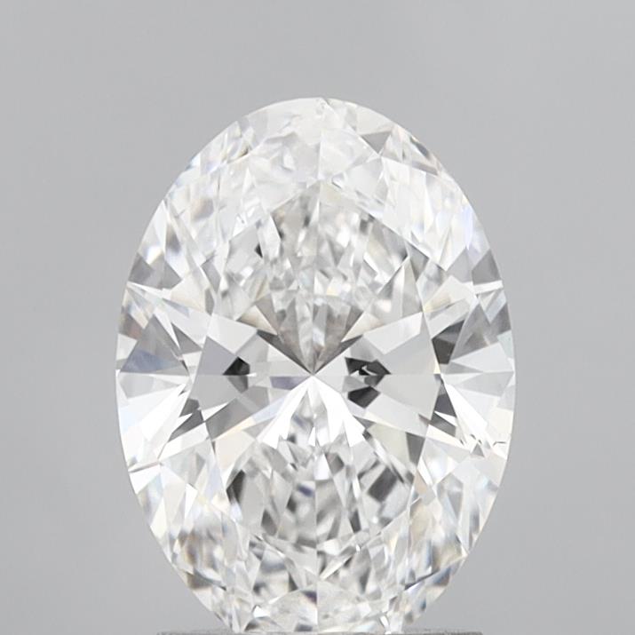2.07 Carat Oval Shaped, Ideal Cut, D Color, VS2 Clarity, IGI Certified Lab Grown Diamond