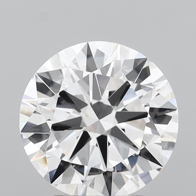2.43 Carat Round Shaped, Excellent Cut, E Color, VS1 Clarity, IGI Certified Lab Grown Diamond