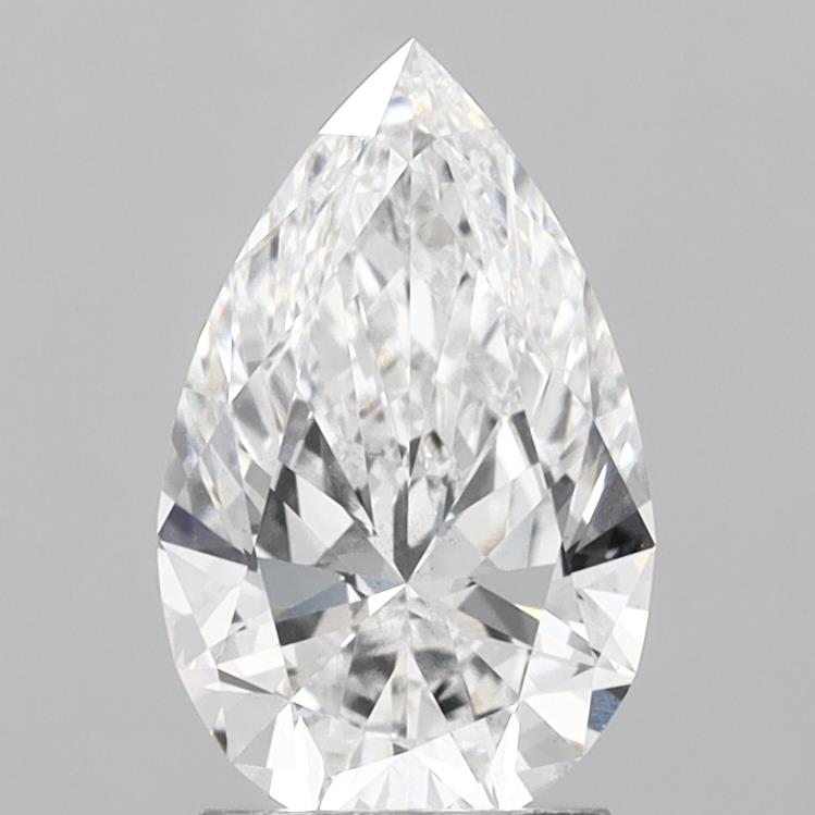 2.09 Carat Pear Shaped, Ideal Cut, E Color, VS2 Clarity, IGI Certified Lab Grown Diamond