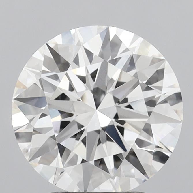 3.08 Carat Round Shaped, Ideal Cut, F Color, VVS2 Clarity, IGI Certified Lab Grown Diamond