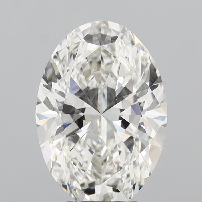 3.08 Carat Oval Shaped, Ideal Cut, G Color, VVS2 Clarity, IGI Certified Lab Grown Diamond