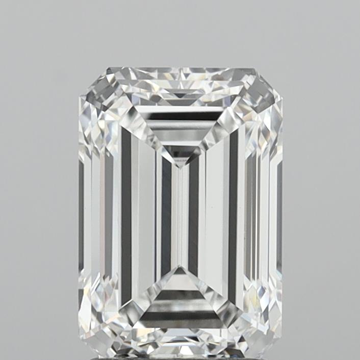 2.72 Carat Emerald Shaped, Excellent Cut, E Color, VVS2 Clarity, IGI Certified Lab Grown Diamond