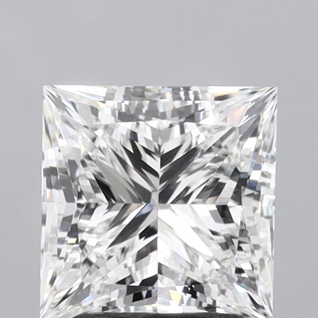 2.45 Carat Princess Shaped, Ideal Cut, E Color, VVS2 Clarity, IGI Certified Lab Grown Diamond
