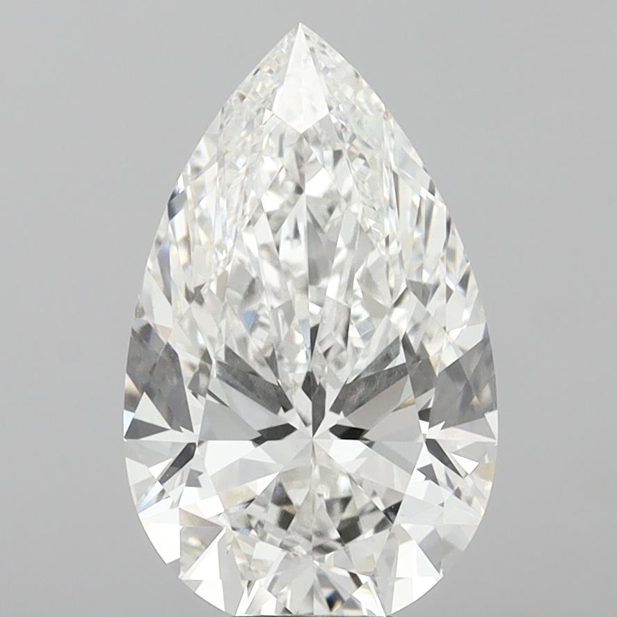 8.56 Carat Pear Shaped, Ideal Cut, F Color, VVS2 Clarity, IGI Certified Lab Grown Diamond