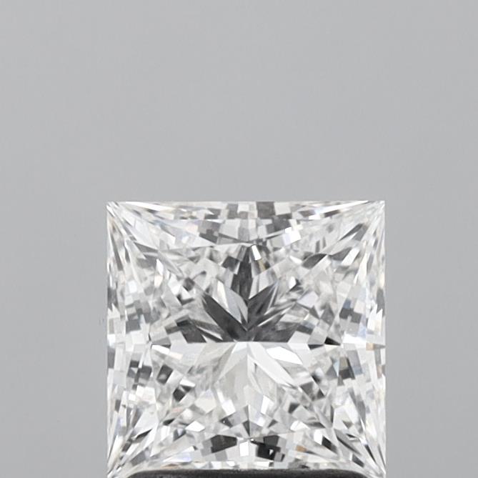 1.55 Carat Princess Shaped, Ideal Cut, E Color, VS1 Clarity, IGI Certified Lab Grown Diamond