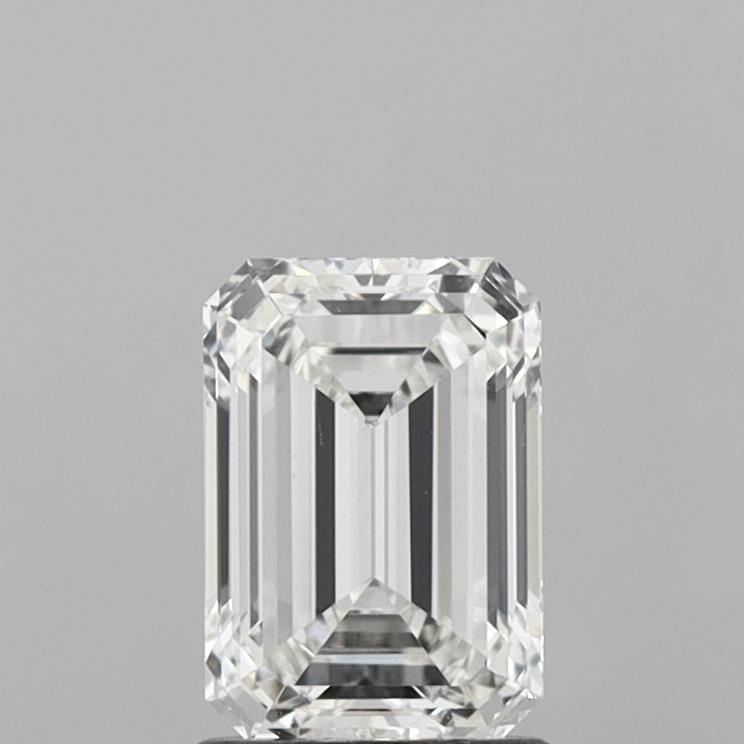 1.55 Carat Emerald Shaped, Ideal Cut, G Color, VS1 Clarity, IGI Certified Lab Grown Diamond
