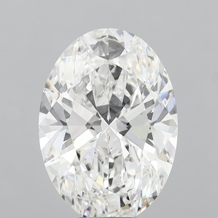 5.06 Carat Oval Shaped, Ideal Cut, E Color, VVS2 Clarity, IGI Certified Lab Grown Diamond