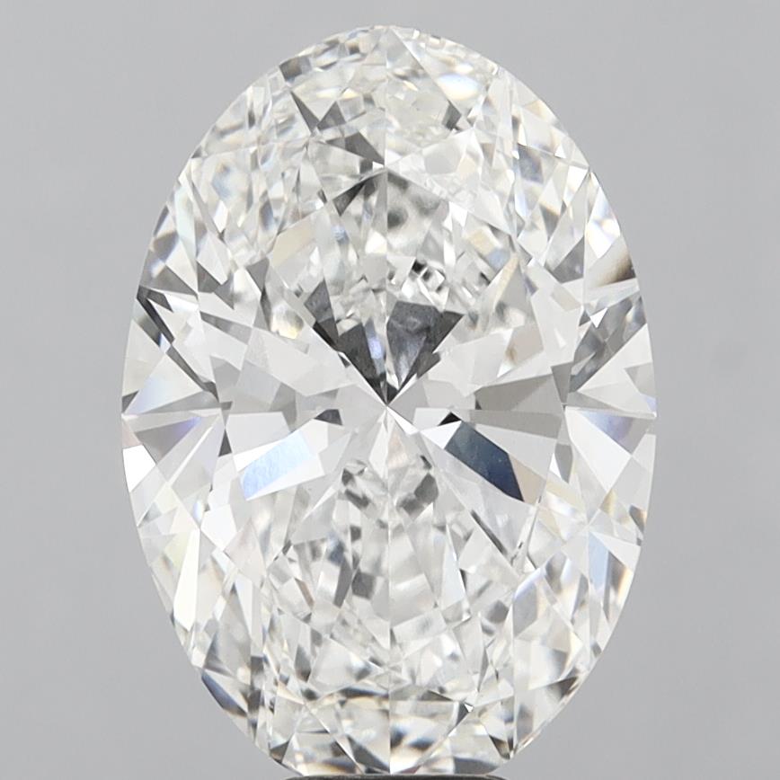 10.02 Carat Oval Shaped, Ideal Cut, F Color, VVS2 Clarity, IGI Certified Lab Grown Diamond