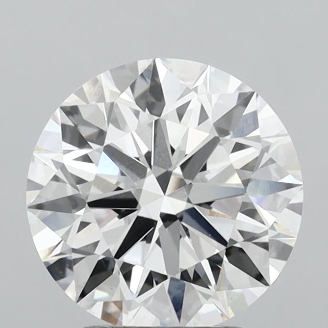 2.68 Carat Round Shaped, Ideal Cut, E Color, VVS2 Clarity, IGI Certified Lab Grown Diamond