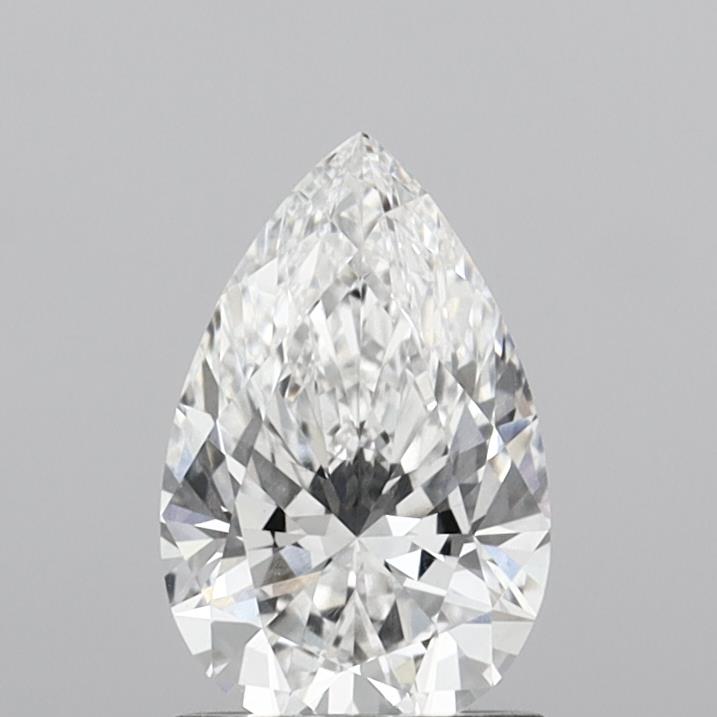 1.37 Carat Pear Shaped, Ideal Cut, E Color, VVS2 Clarity, IGI Certified Lab Grown Diamond