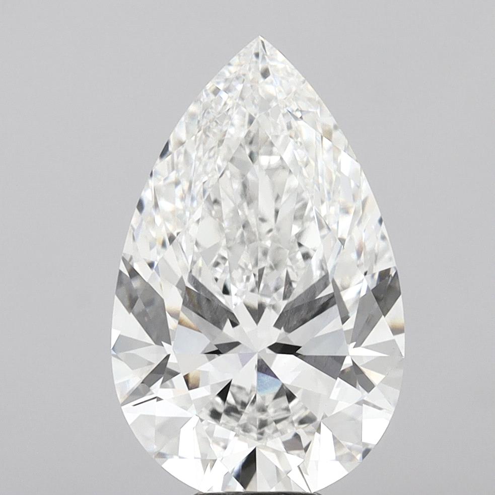 10.05 Carat Pear Shaped, Ideal Cut, F Color, VVS2 Clarity, IGI Certified Lab Grown Diamond